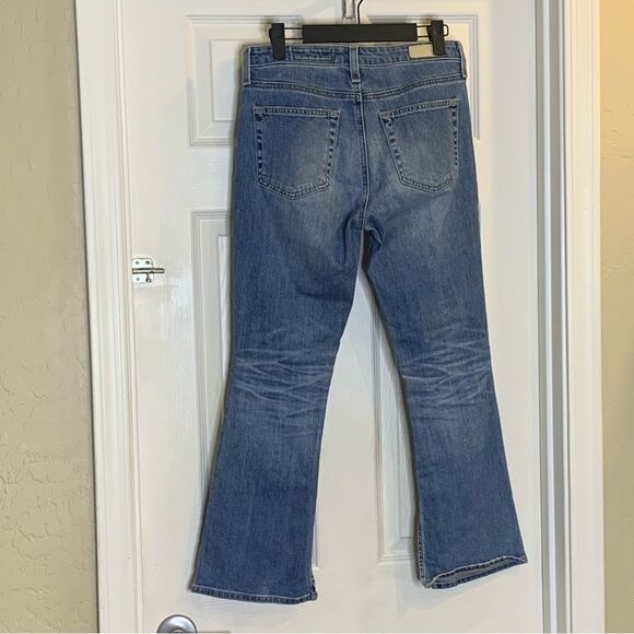 AG Adriano Goldschmied The Jodi High-Rise Slim Flare Crop Hem Slit Jeans Sz 26R - Picture 4 of 11